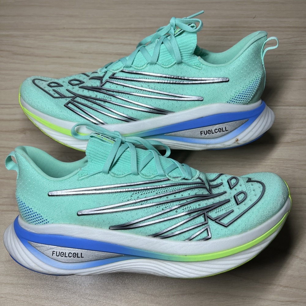 New Balance FuelCell SuperComp Elite v3 Bright Mint Pixel Green Sz 10.5 WRCELLT3
